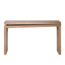 Slim Console Table, Narrow Entryway Table With Bead Detail - Light Natural / Natural by HouseOfZazla