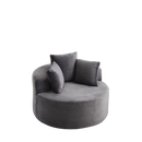 43-inch Round Corduroy Single Sofa by HouseOfZazla