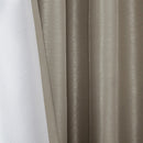 Twist Tab Total Blackout Window Curtain Panel Pewter 50x95