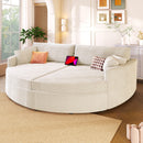 Oversized Double Chaise Lounge Sofa With USB Ports by HouseOfZazla