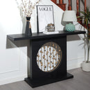 Console Table With Circular Art Decor For Living Room - Multi by HouseOfZazla