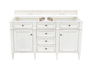 James Martin Brittany 60" Double Bathroom Vanity, Bright White