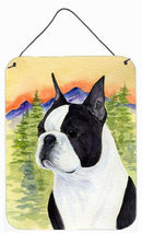 Boston Terrier Aluminium Metal Wall or Door Hanging Prints