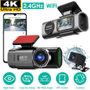 Dual Channel Car Dash Cam with Front 4K & Rear 1080P by LJGDeals