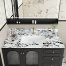 43"x22" Bathroom Vanity Top with Undermount Ceramic Sink and Backsplash