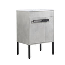 24 Inch Bathroom Vanity, Freestanding Bathroom Vanity or Floating is Optional Conversion-00324CG-1-G-BL9060B(KD-Packing)