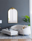 Arched Wall Mirror With Metal Frame, Wall Mirror For Living Room by Unique Piece Furniture
