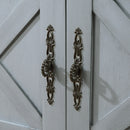 35" Farmhouse Wood Buffet Sideboard Console Table with Bottom Shelf and 2-Door Cabinet, for Living Room, Entryway, Kitchen Dining Room Furniture (Antique Gray)