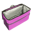 Folding Wagon Cart with Bench Seat – 500lb Capacity, 180L