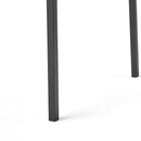 Vermilion Outdoor Dining Chair With Vertical Slat And Wooden Arm by HouseOfZazla