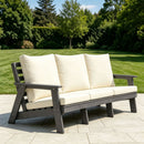 HIPS 3 Seater Outdoor Garden Sofa with Cushion