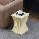 15.16 Inch Side Table Vintage Sturdy Fiberglass Table