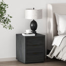 Evelyn - Nightstand With 3 Drawers, Smooth Rounded Edges by HouseOfZazla
