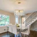 6-Light Chandelier Crystal Ceiling Lamp - Gold Finish