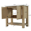 Modern Bathroom Vanity With Rectangle Ceramic Sink, Soft Closing Doors by HouseOfZazla