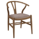 Dinah Wood Wishbone Dining Side Chair Walnut (Set of 2)