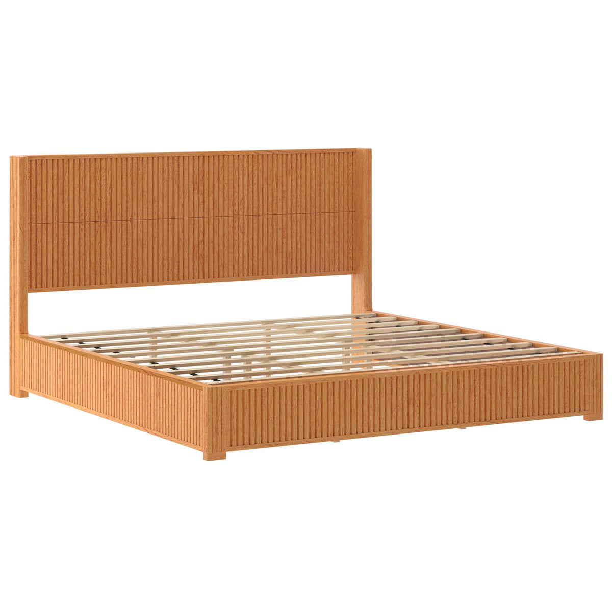 Platform Bed Frame With Headboard, Floor Standing Design, photo 35 of 40