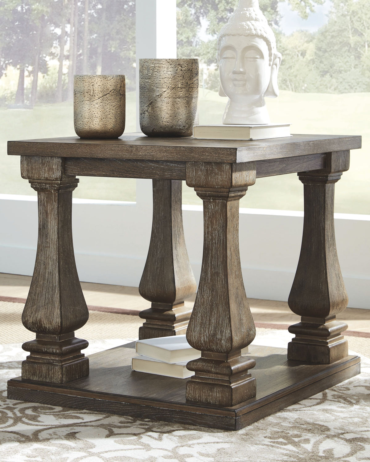Johnelle - Rectangular End Table - Gray, photo 4 of 7