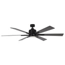 65" Bendan Industrial Downrod Mount Ceiling Fan with Lighting and Remote Control
