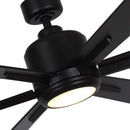 65" Bendan Industrial Downrod Mount Ceiling Fan with Lighting and Remote Control