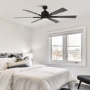 65" Bendan Industrial Downrod Mount Ceiling Fan with Lighting and Remote Control