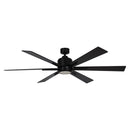 65" Bendan Industrial Downrod Mount Ceiling Fan with Lighting and Remote Control