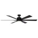 65" Amold Industrial Downrod Mount Ceiling Fan with Lighting and Remote Control
