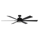 65" Amold Industrial Downrod Mount Ceiling Fan with Lighting and Remote Control