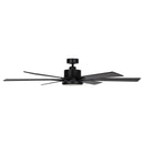 65" Amold Industrial Downrod Mount Ceiling Fan with Lighting and Remote Control