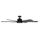 65" Amold Industrial Downrod Mount Ceiling Fan with Lighting and Remote Control