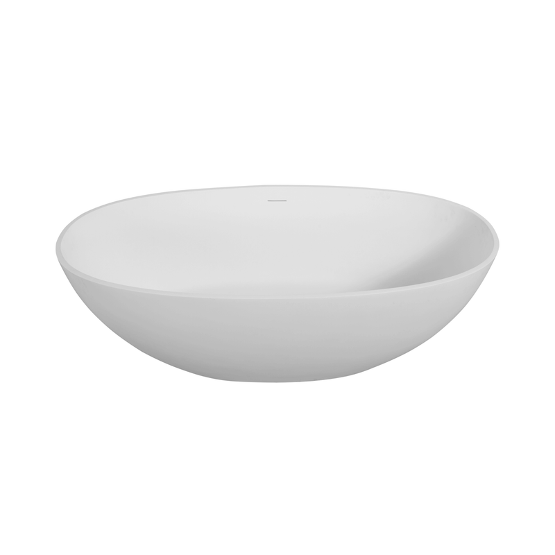 65" Luxury Freestanding Soaking Bathtub With Overflow And Pop-Up Drain (SAK69451)