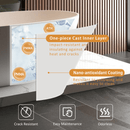 Alora 65-Inch Luxury Freestanding Soaking Bathtub With Overflow And Pop-Up Drain (SAK69451)