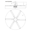65" Modern Brushed Nickel DC Motor Downrod Mount Reversible Ceiling Fan with Lighting and Remote Control