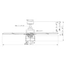 65" Modern Reversible Ceiling Fan with Lighting and Remote Control