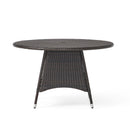 Corsica Round Dining Table - Brown by HouseOfZazla