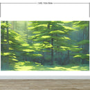 Evergreen Forest Wall Mural. Peel and Stick Wallpaper.