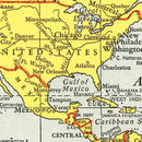 Vintage World Map 1943