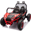 24V Two-seater Kids Ride On UTV W/Parents Control,400W Super Power,Four-wheel suspension,LED Light with Rear searchlight,Bluetooth,MP3,Music,Rear storage space,Speeds 3.73-4.97MPH for Kids aged 3+.