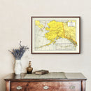 Vintage Map of Alaska 1943