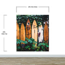 Surfboards Wall Mural. Peel and Stick Wallpaper. Summer Tropical Beach Theme Decor.