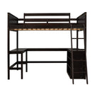 Loft Bed With Shelves With Desk by HouseOfZazla