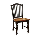 Dining Side Chairs (Set of 2) - Black / Oak by HouseOfZazla