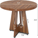 Round Dining Cross Base Kitchen Table by HouseOfZazla