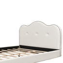 Upholstered Platform Bed With Sturdy Frame And Headboard by HouseOfZazla