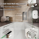 34 In. to 36 In. x 72 In. Semi-Frameless Pivot Shower Door by HouseOfZazla