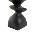 Black Abstract Tiered MGO Side Table