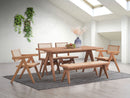 Valentina 6 Pieces Patio Furniture Set - Rattan / Natural