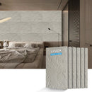 3D Faux Stone Wall Panels - 6 PCS PU Wainscoting