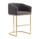 Mid-Century Modern Stool With Steel Base by HouseOfZazla