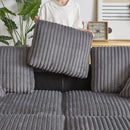 3 Seater Sofa With 2 Ottomans For Living Room by HouseOfZazla